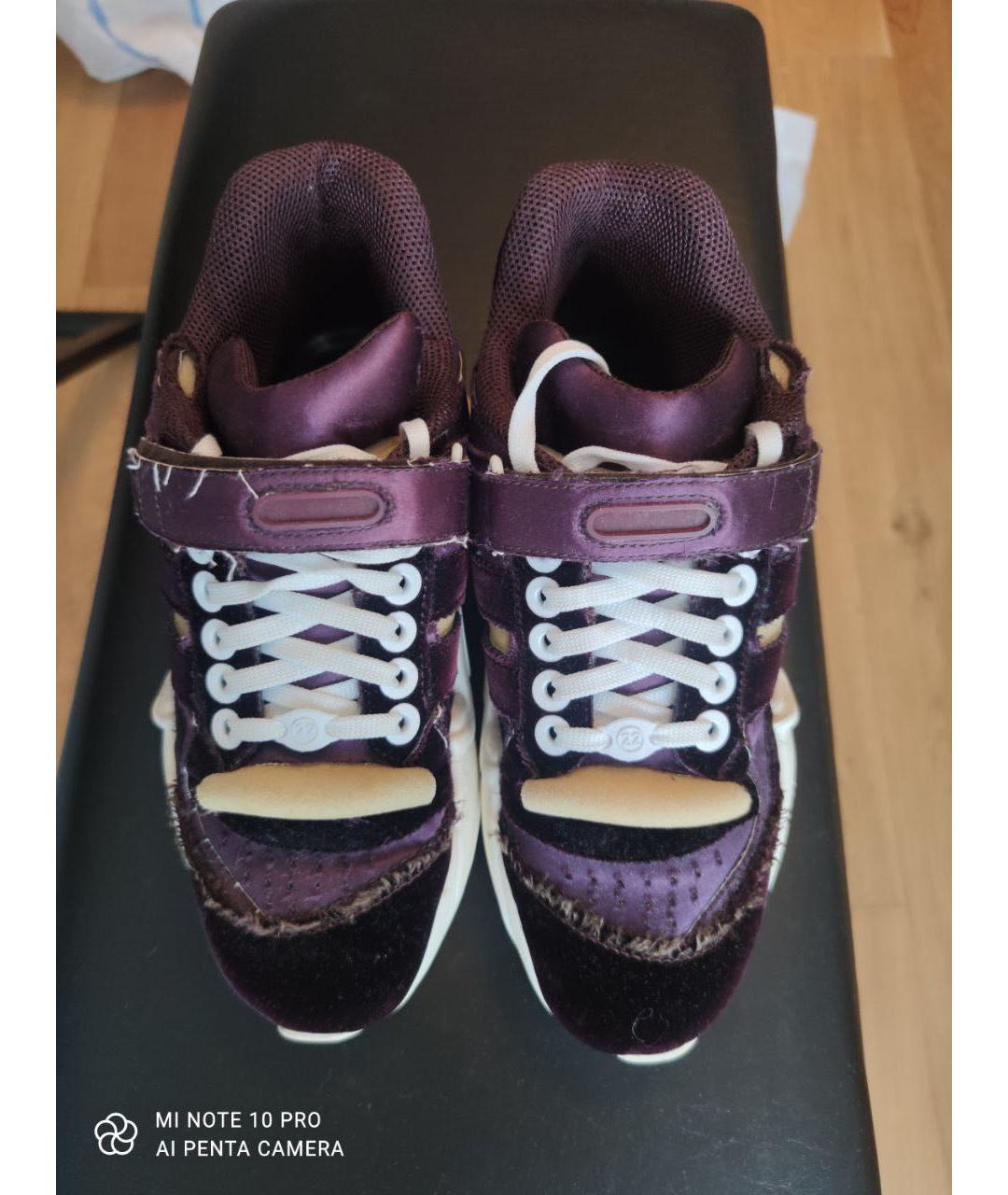 MM6 MAISON MARGIELA Фиолетовые замшевые кроссовки, фото 2