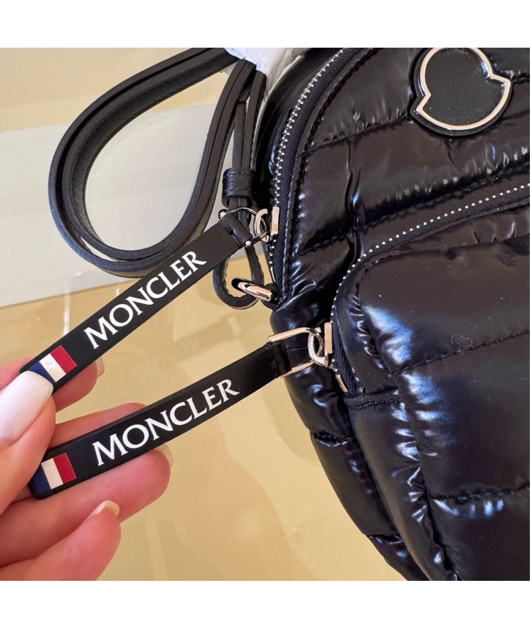 MONCLER Черная нейлоновая сумка через плечо, фото 8