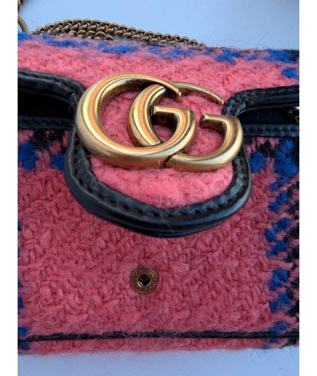 GUCCI Мульти твидовая сумка через плечо, фото 7