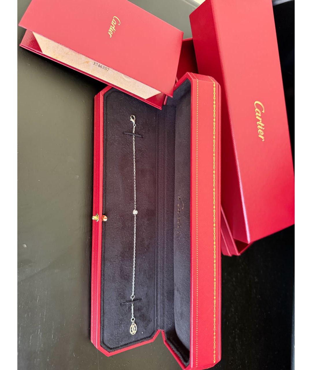CARTIER Белый браслет из белого золота, фото 4