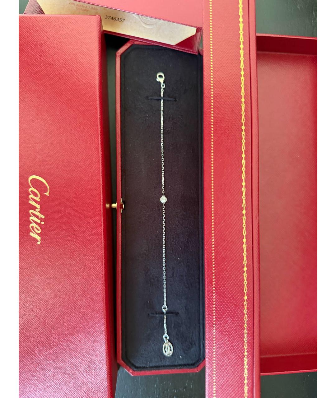 CARTIER Белый браслет из белого золота, фото 2