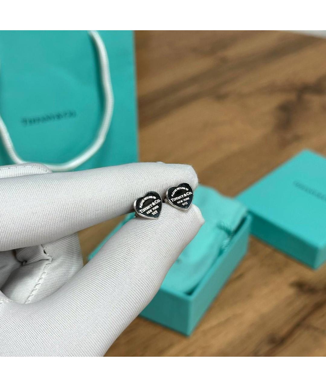 TIFFANY&CO Серебряные серебряные серьги, фото 3
