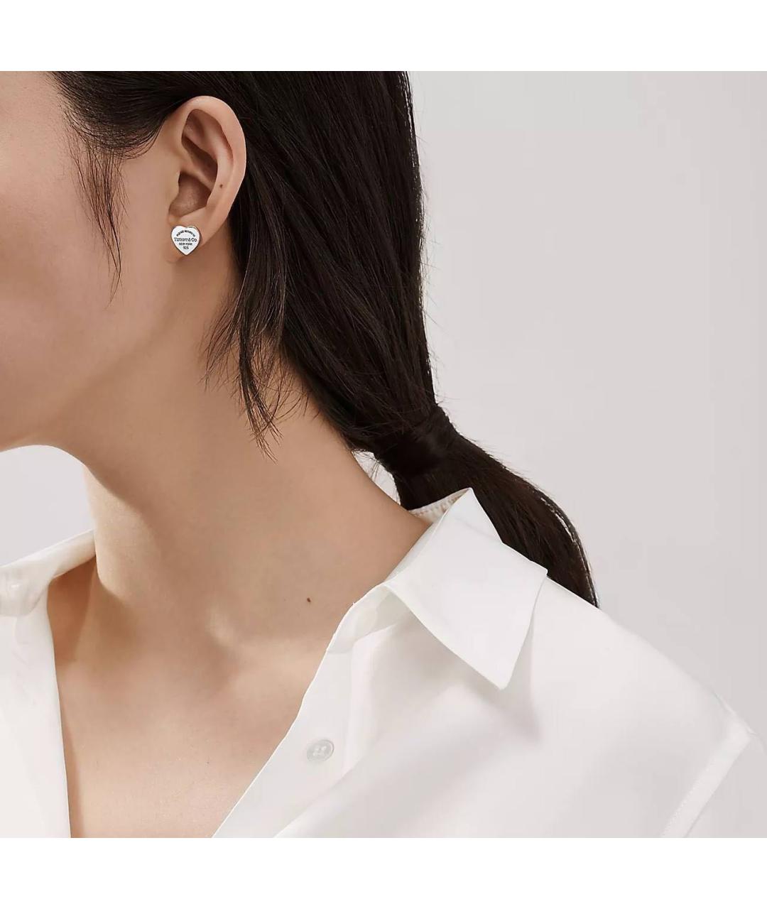 TIFFANY&CO Серебряные серебряные серьги, фото 2