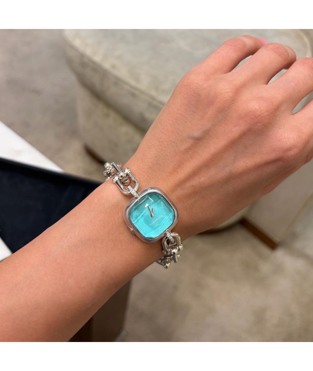 TIFFANY&CO Бирюзовые серебряные часы, фото 4