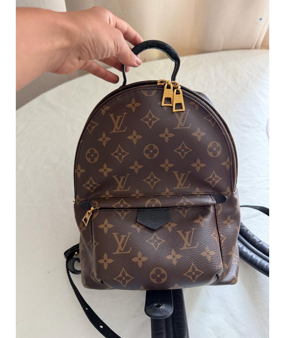 LOUIS VUITTON Коричневый рюкзак из канвы, фото 4