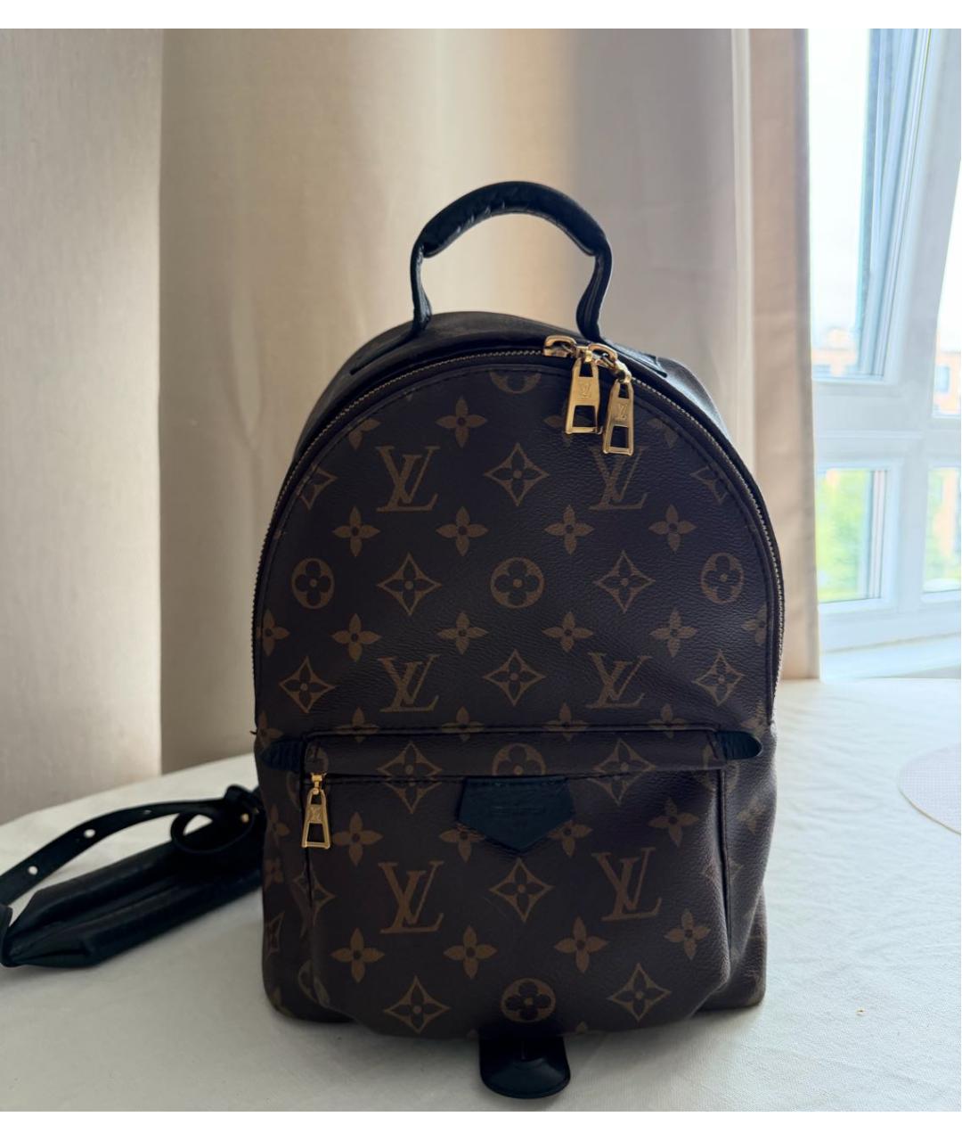 LOUIS VUITTON Коричневый рюкзак из канвы, фото 6