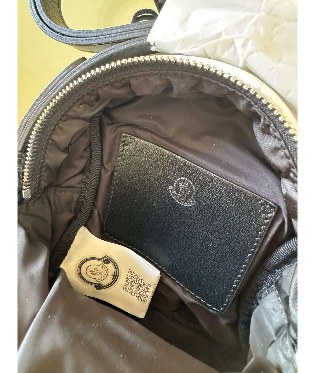 MONCLER Белая нейлоновая сумка через плечо, фото 8