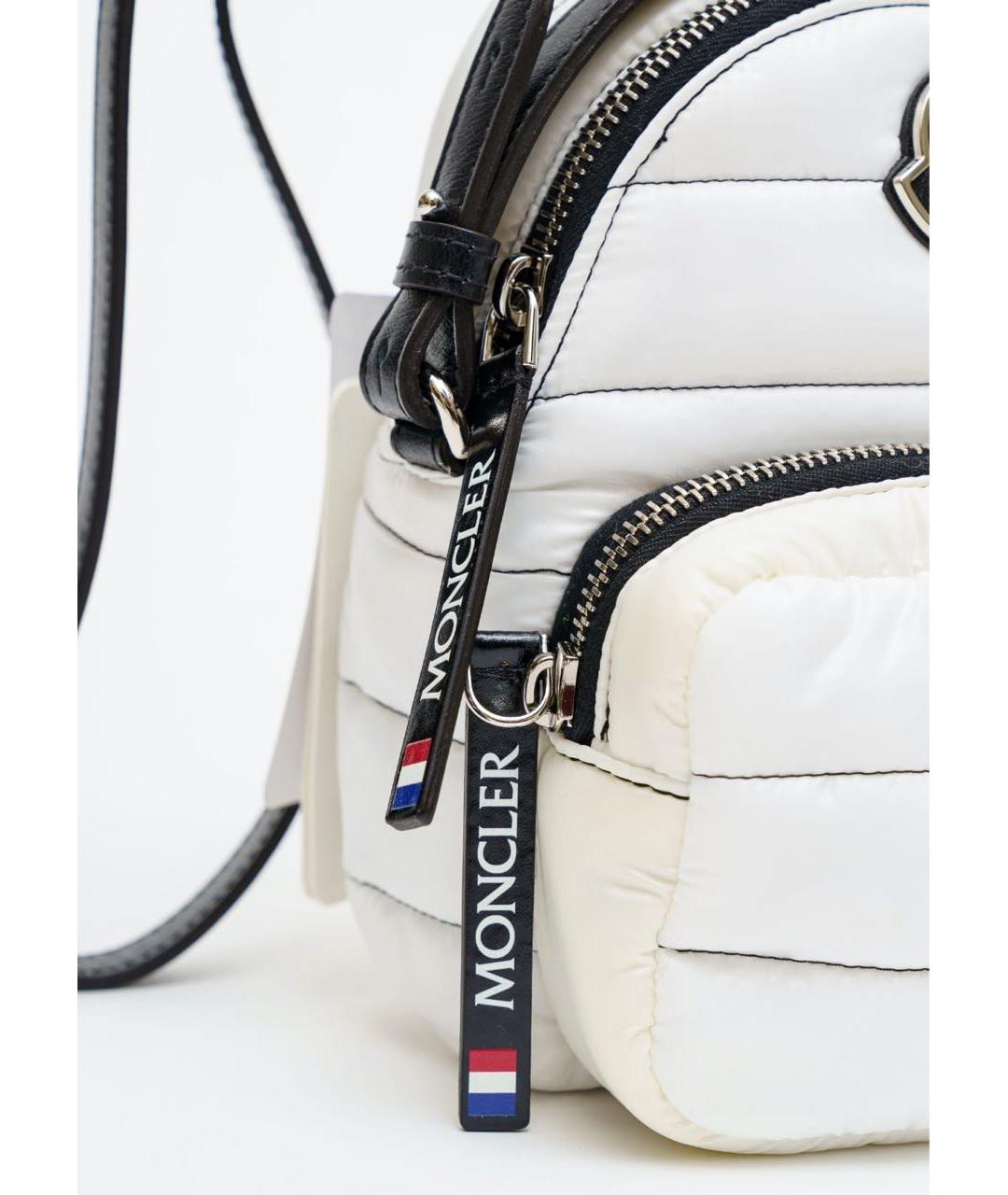 MONCLER Белая нейлоновая сумка через плечо, фото 5