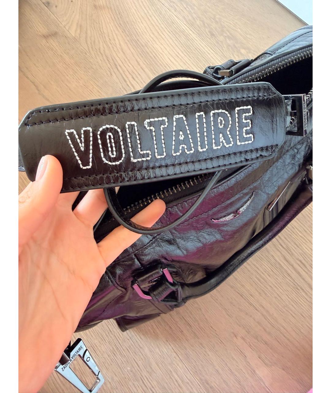 ZADIG & VOLTAIRE Черная дорожная/спортивная сумка из искусственной кожи, фото 7