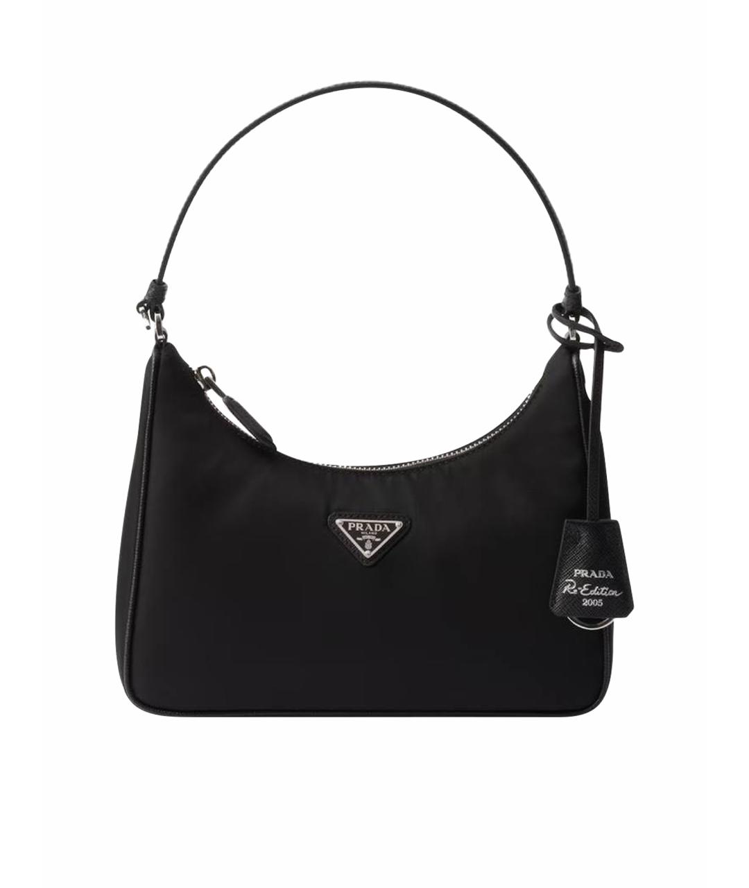 PRADA Черная нейлоновая сумка через плечо, фото 1