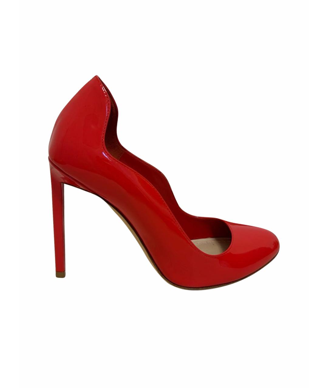 CHRISTIAN DIOR Красные туфли из лакированной кожи, фото 1