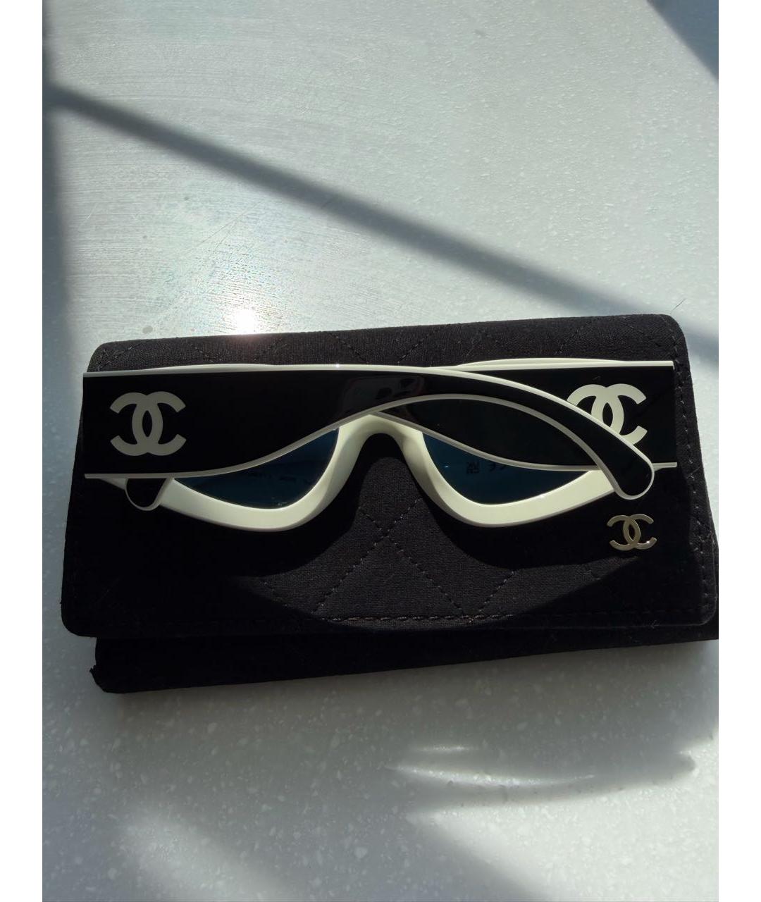 CHANEL Черные пластиковые солнцезащитные очки, фото 2
