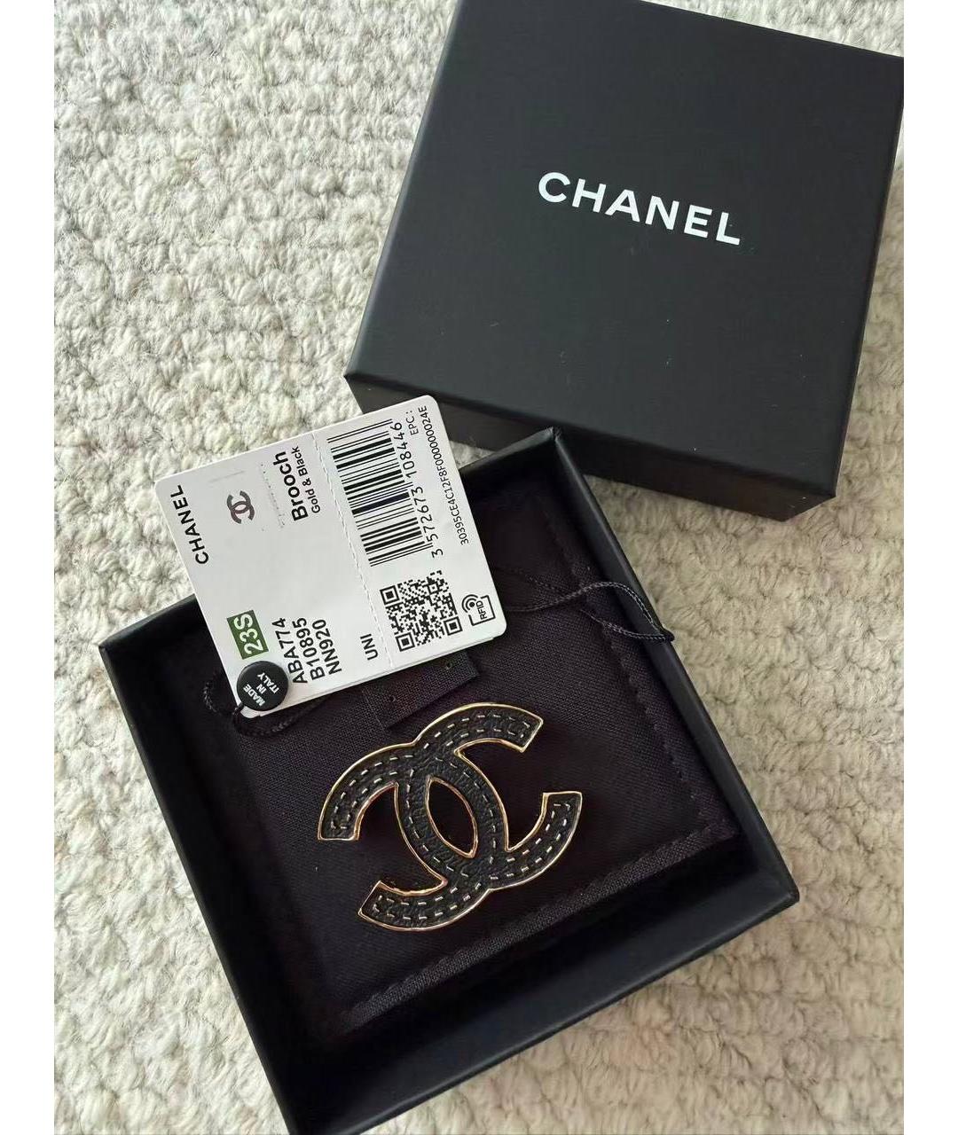 CHANEL Золотая металлическая булавка / брошь, фото 3