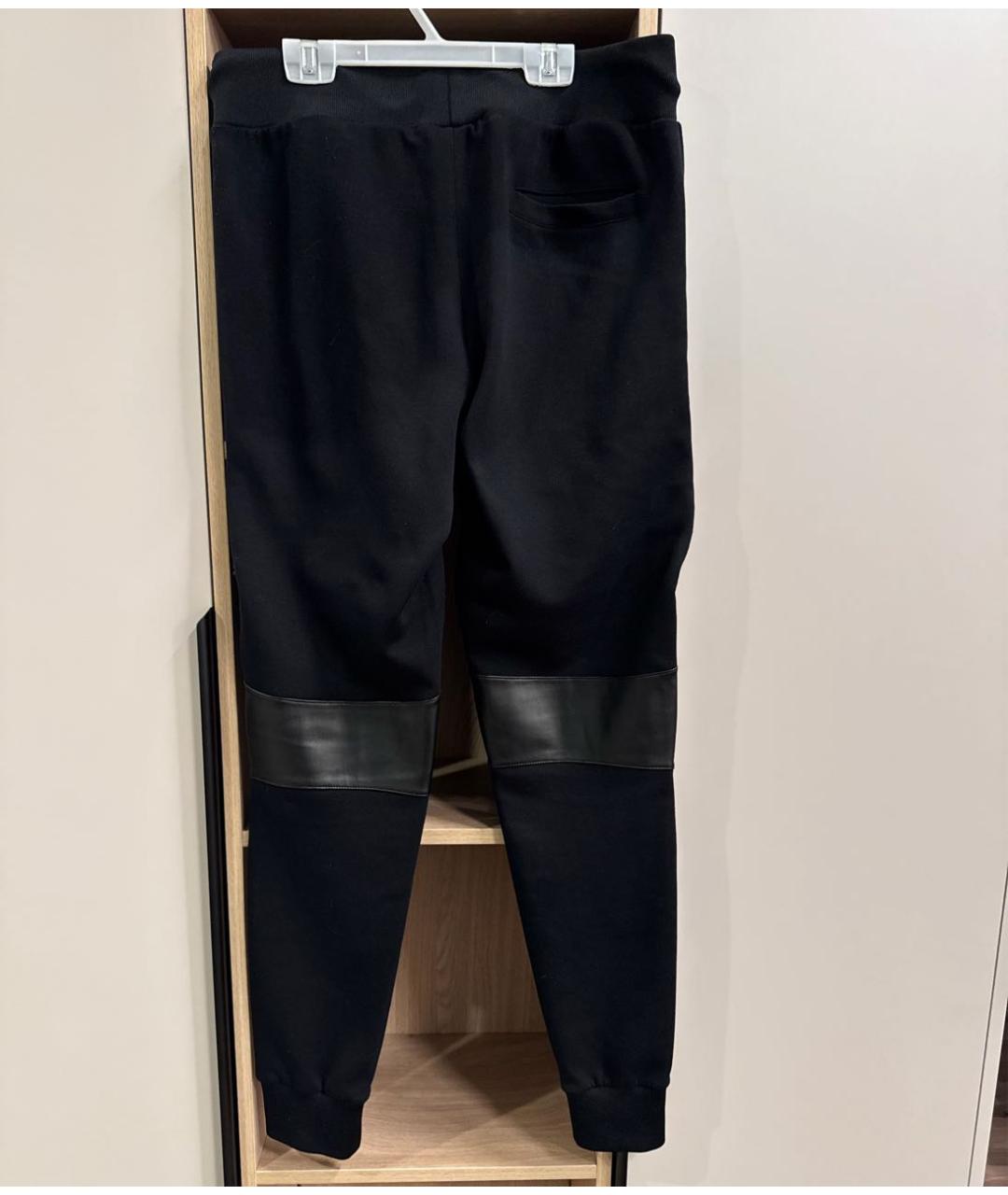 PHILIPP PLEIN Черный хлопковый спортивный костюм, фото 2