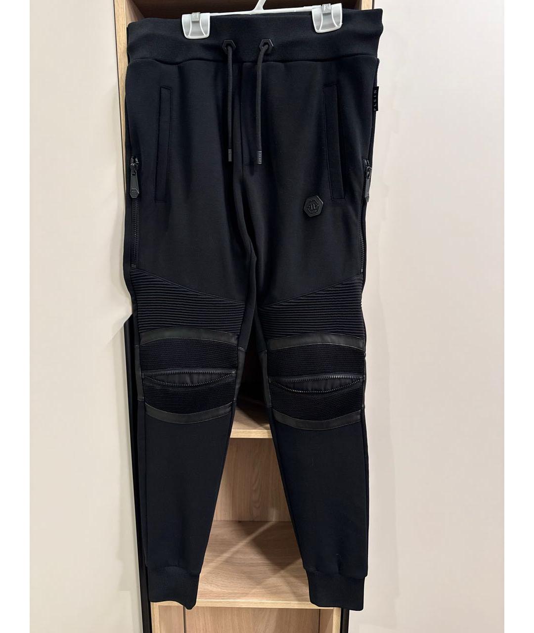 PHILIPP PLEIN Черный хлопковый спортивный костюм, фото 4