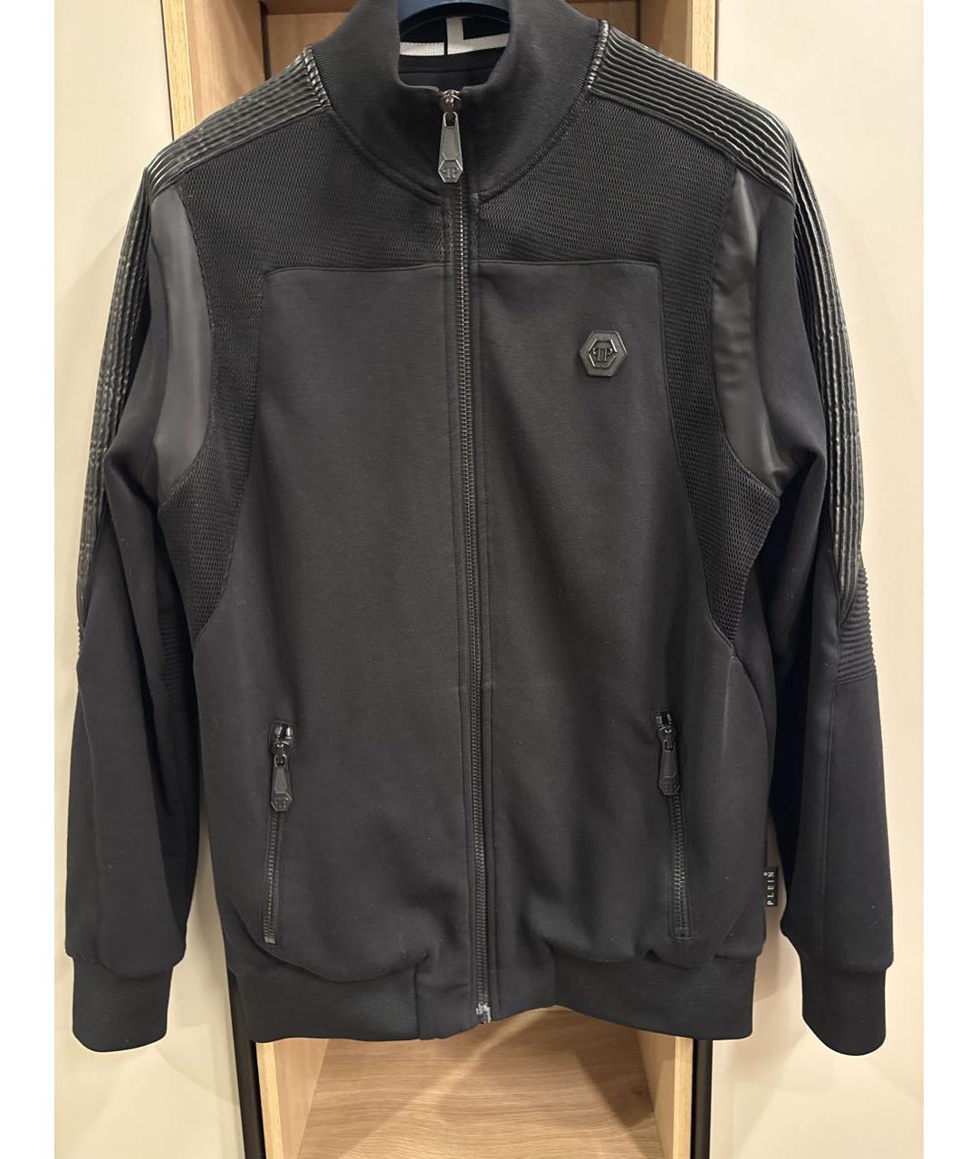 PHILIPP PLEIN Черный хлопковый спортивный костюм, фото 6