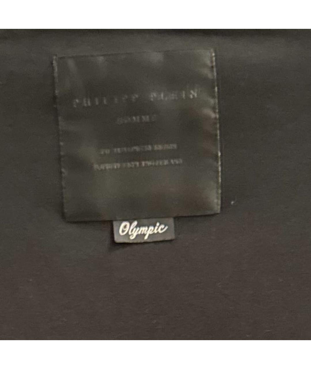 PHILIPP PLEIN Черный хлопковый спортивный костюм, фото 8