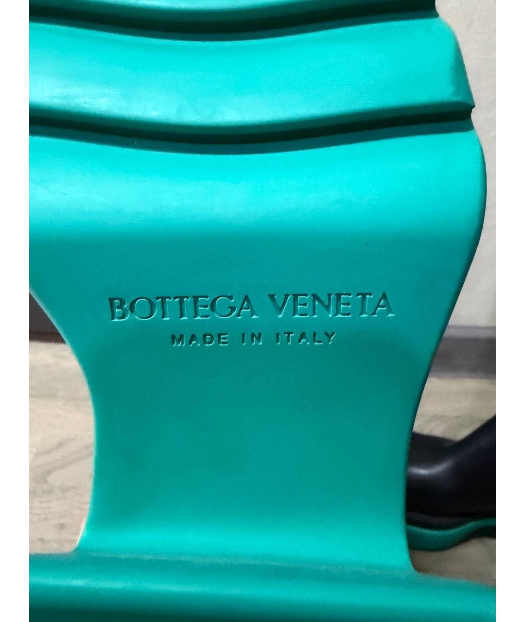 BOTTEGA VENETA Черные кожаные сапоги, фото 6