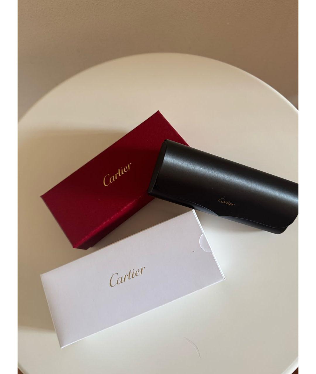CARTIER Золотые металлические солнцезащитные очки, фото 7