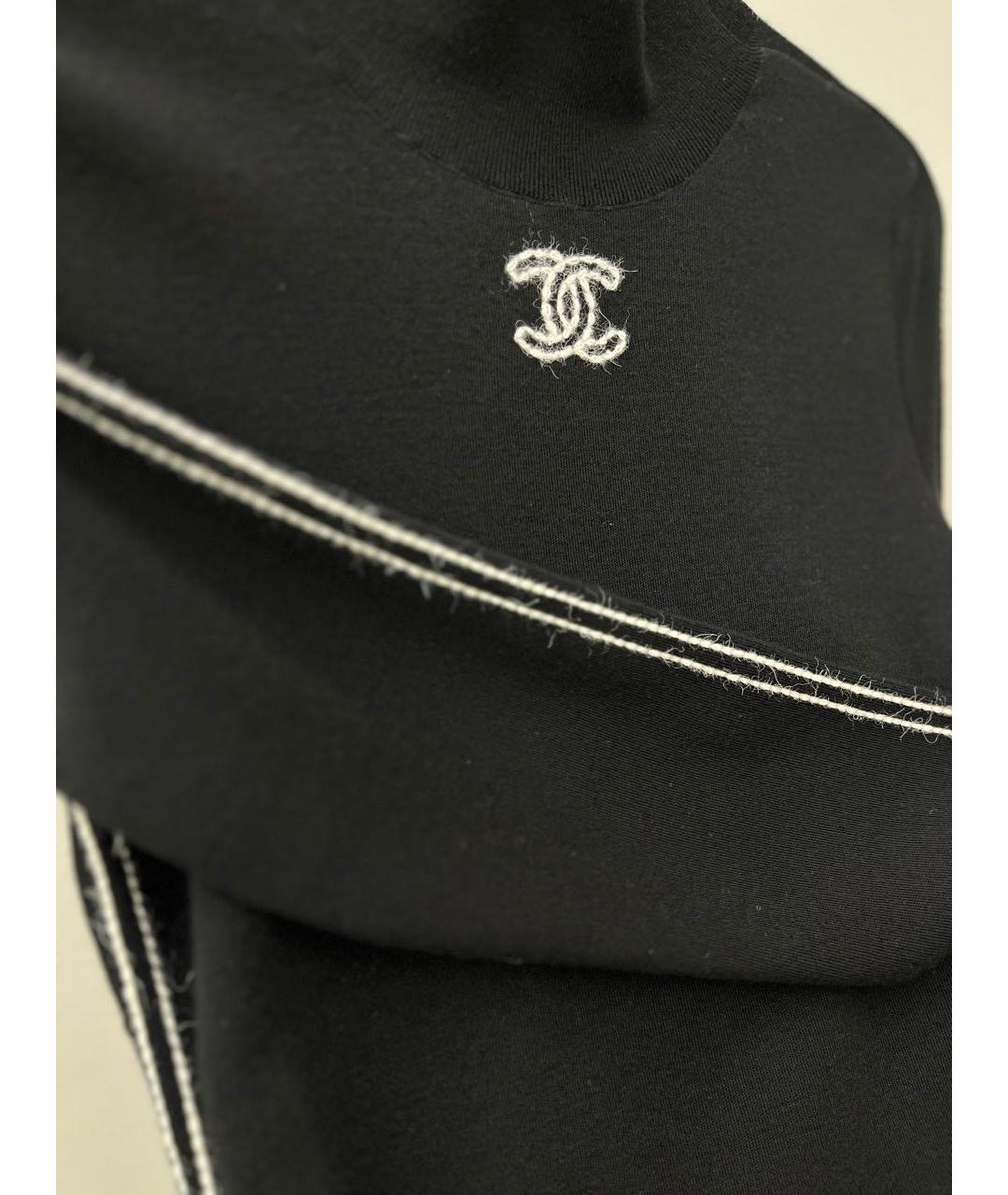 CHANEL Черный шерстяной джемпер / свитер, фото 4