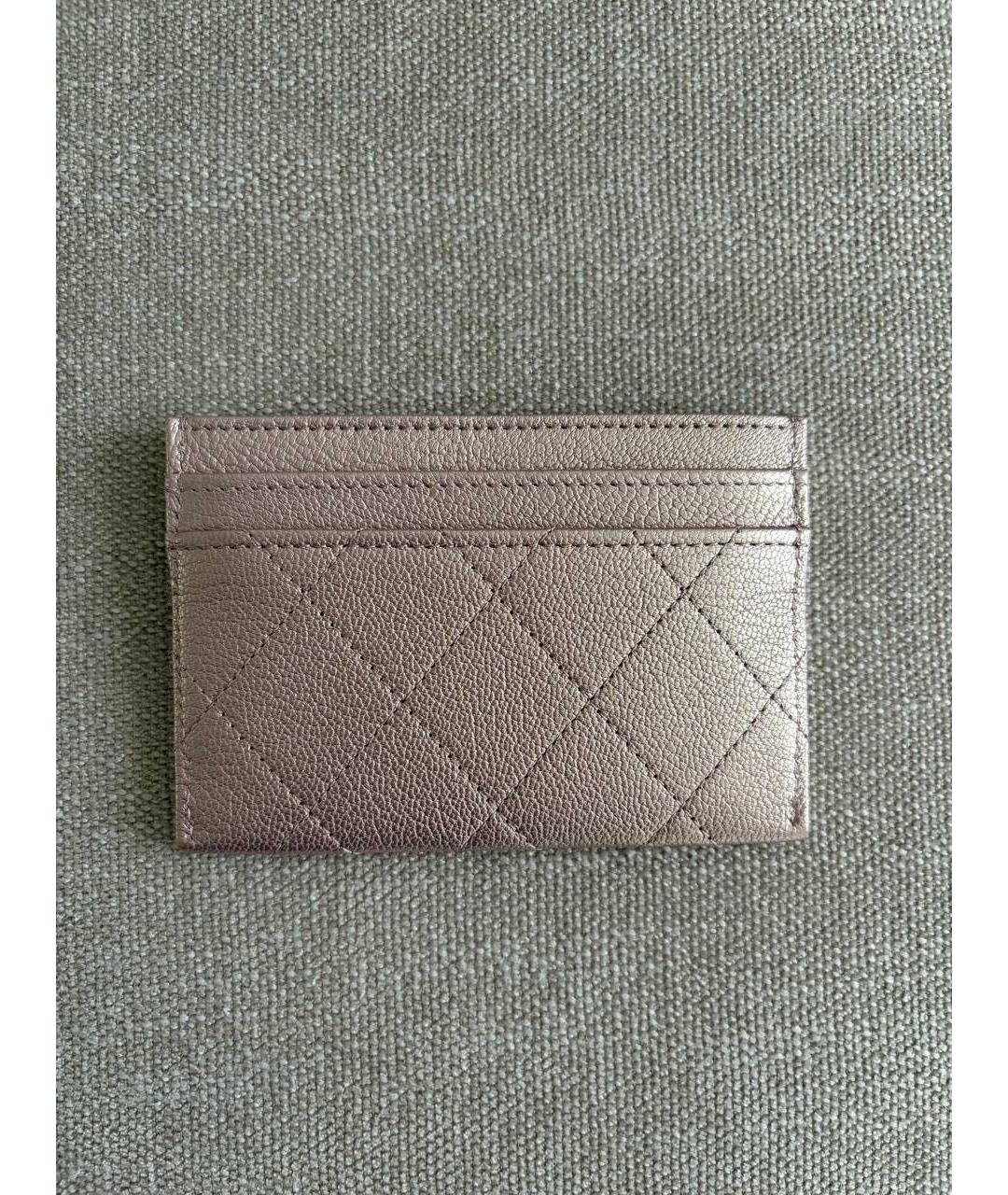 CHANEL Розовый кожаный кардхолдер, фото 2