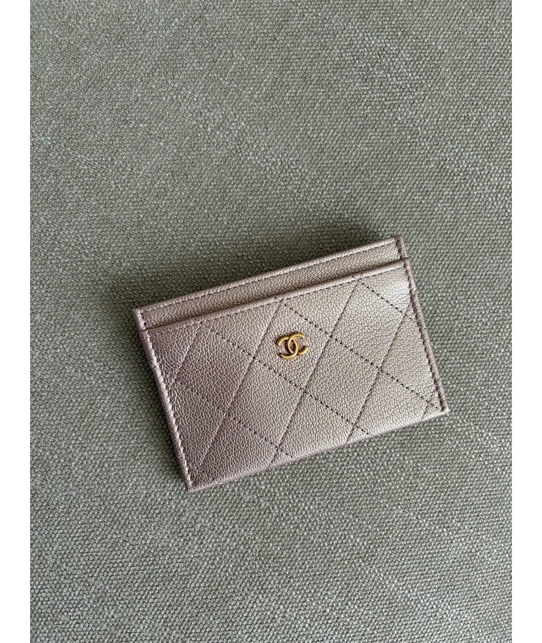 CHANEL Розовый кожаный кардхолдер, фото 4