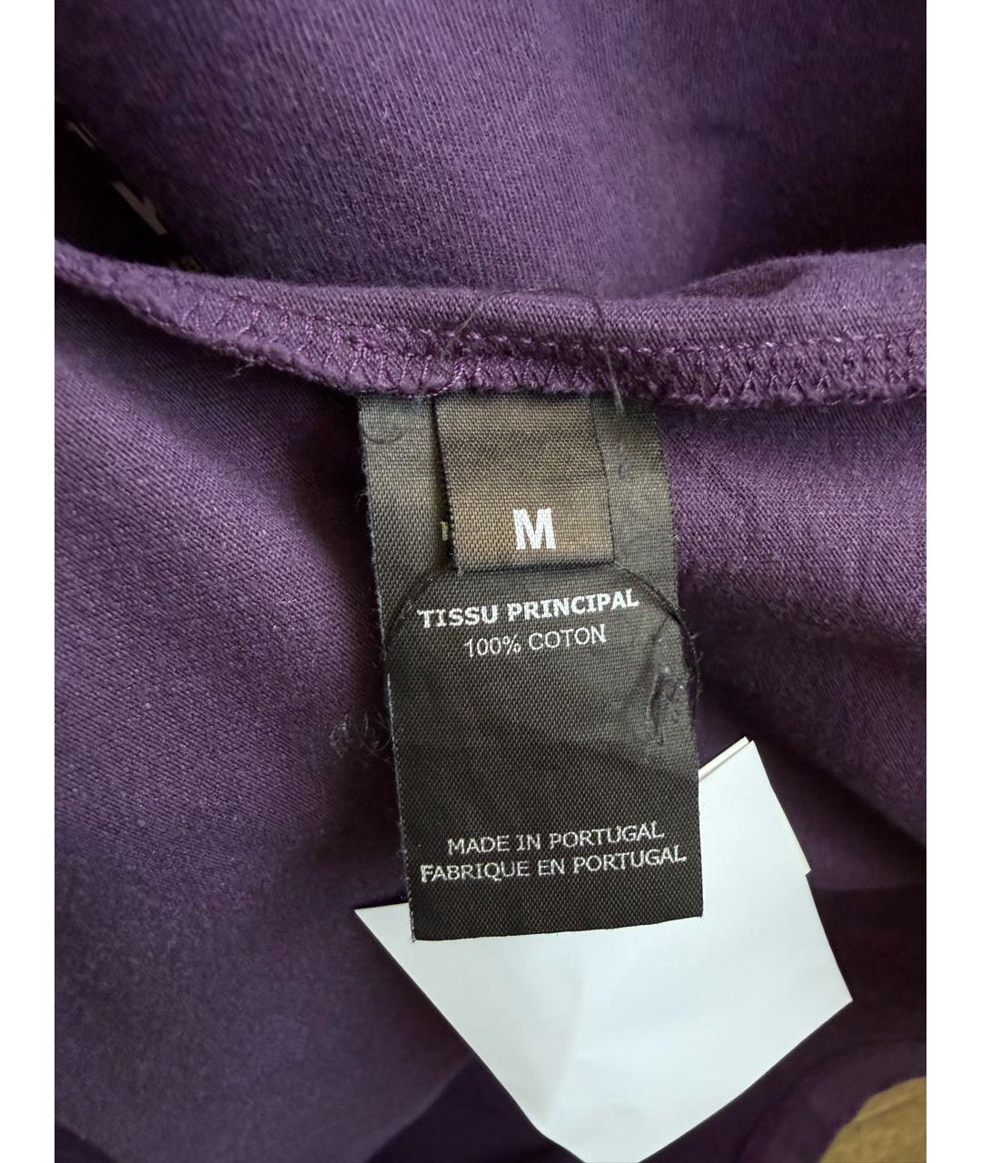VETEMENTS Фиолетовая хлопковая футболка, фото 7