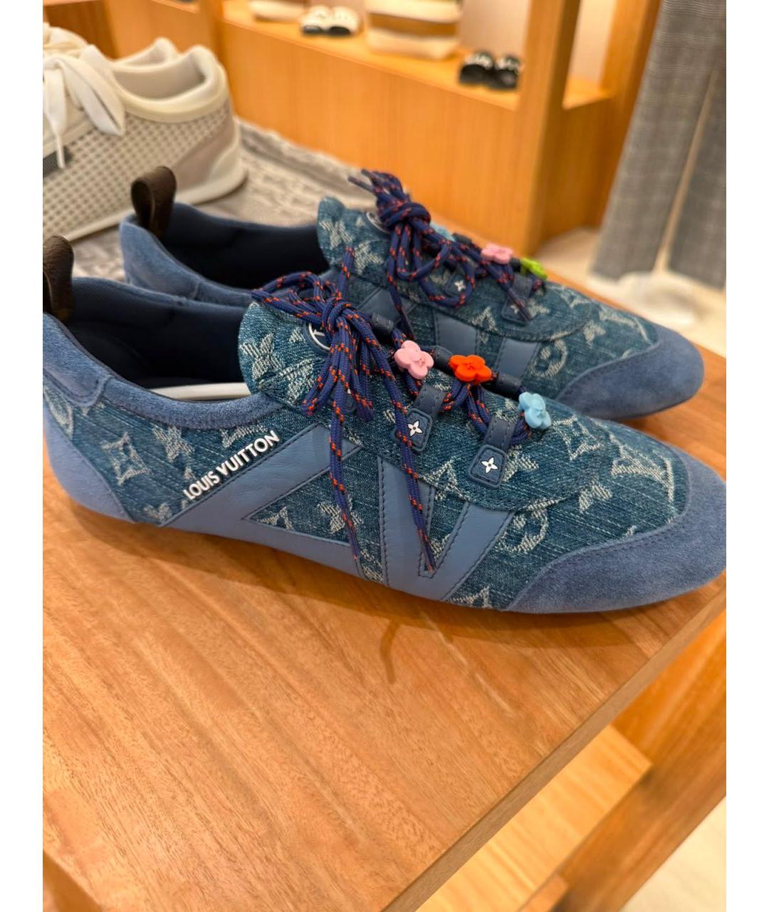 LOUIS VUITTON Голубые кеды, фото 2