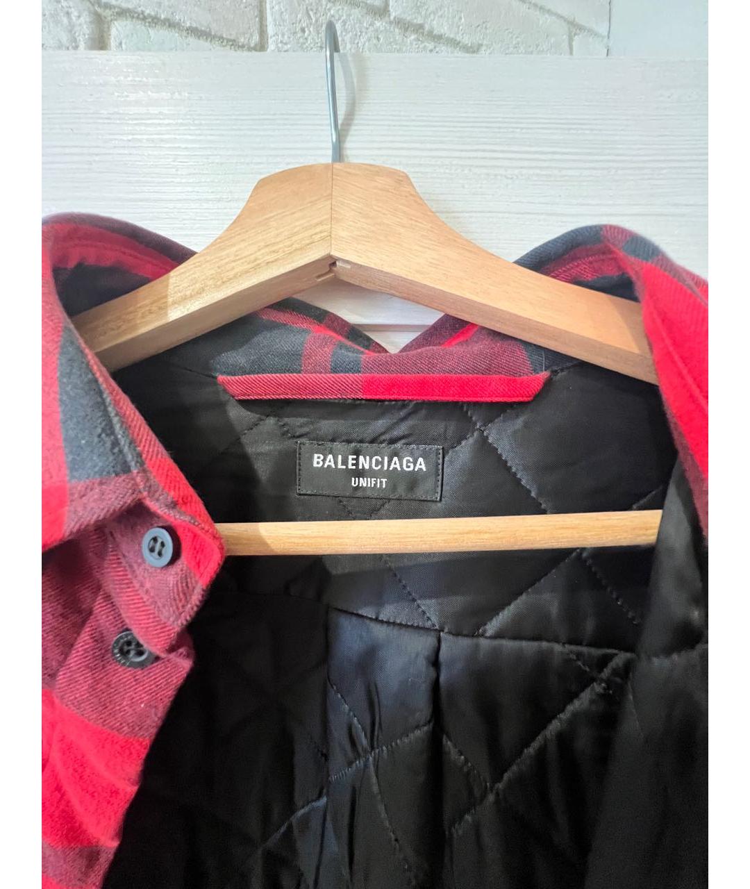 BALENCIAGA Красная хлопковая рубашка, фото 5