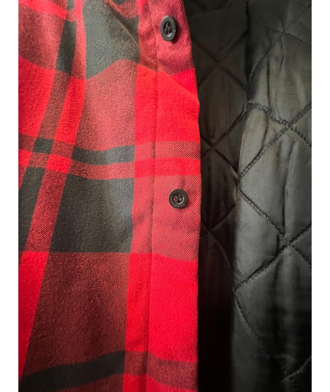 BALENCIAGA Красная хлопковая рубашка, фото 4