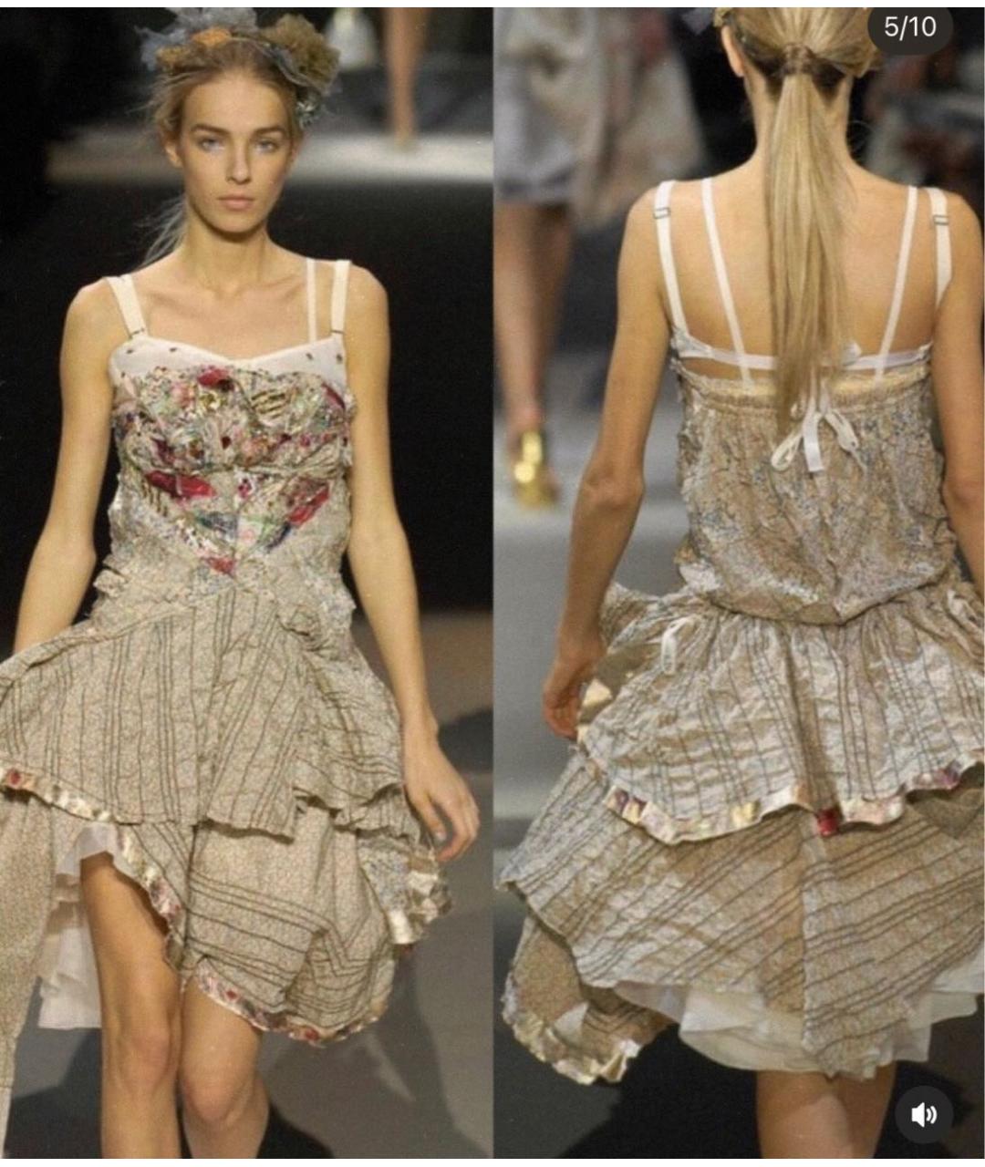 LOUIS VUITTON Бежевое хлопковое повседневное платье, фото 6