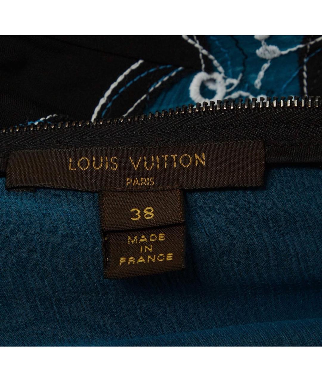 LOUIS VUITTON Синий вискозный костюм с юбками, фото 3
