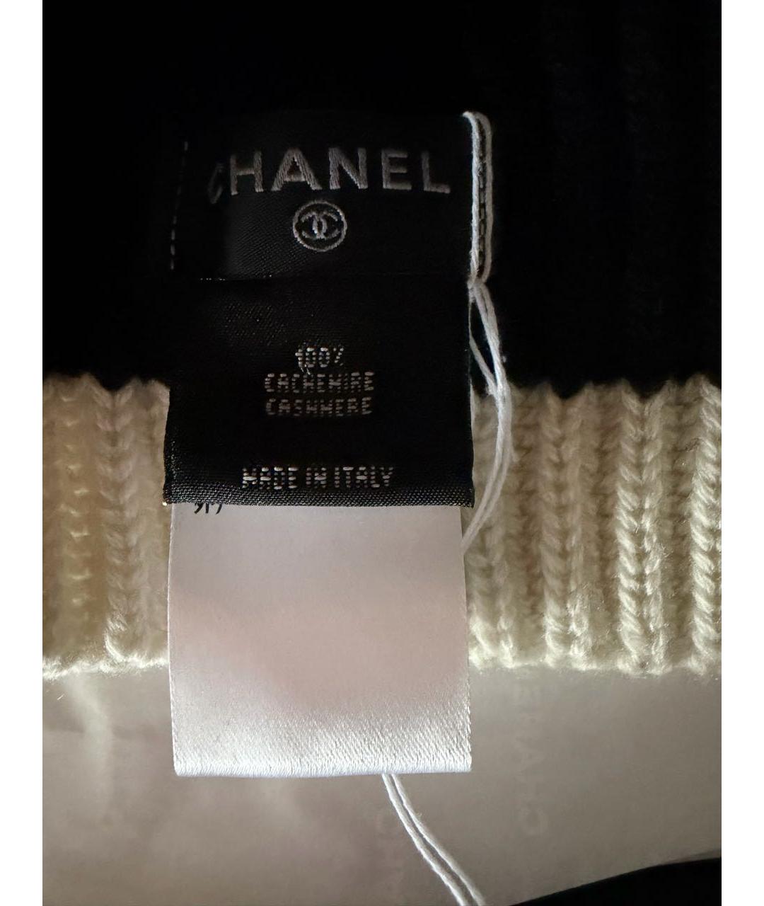CHANEL Черная кашемировая шапка, фото 3