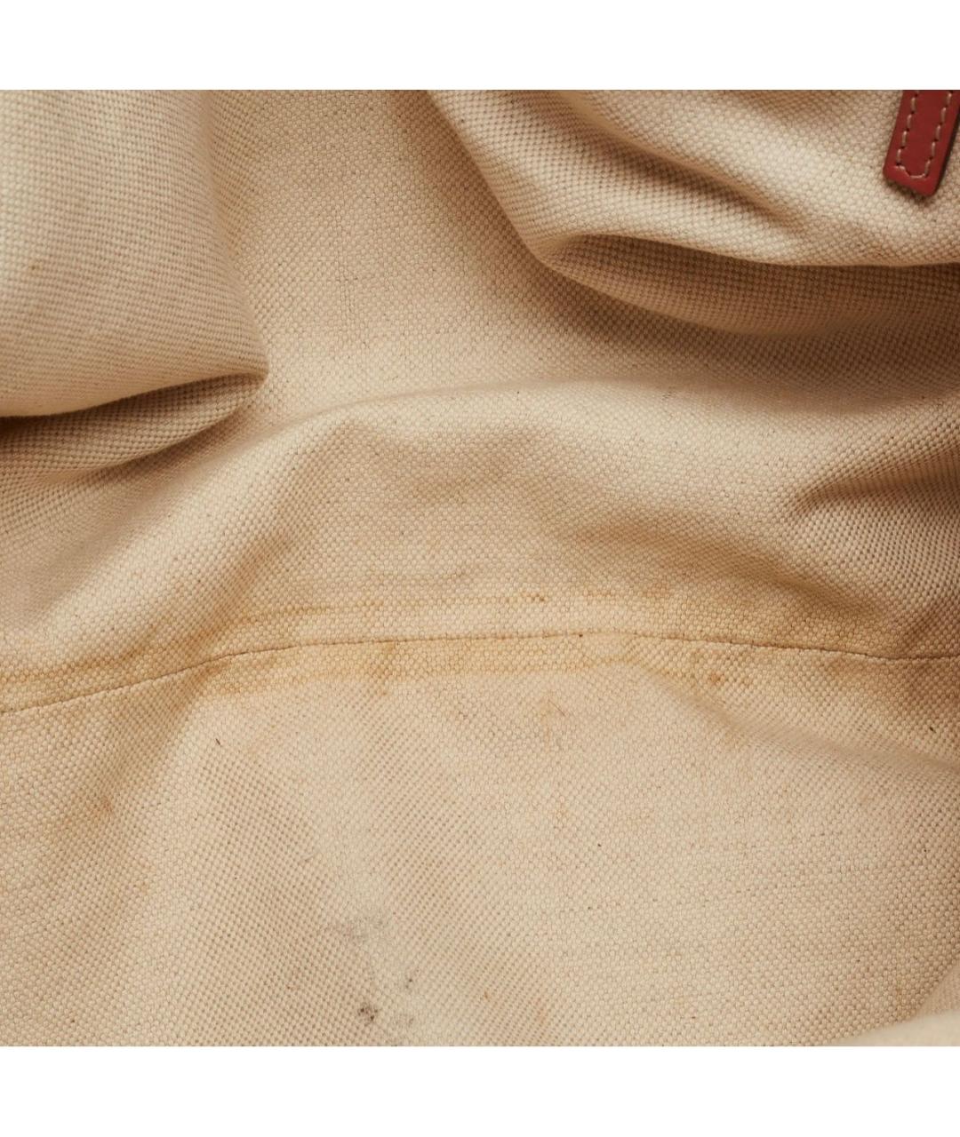 GUCCI Бежевая тканевая сумка через плечо, фото 4