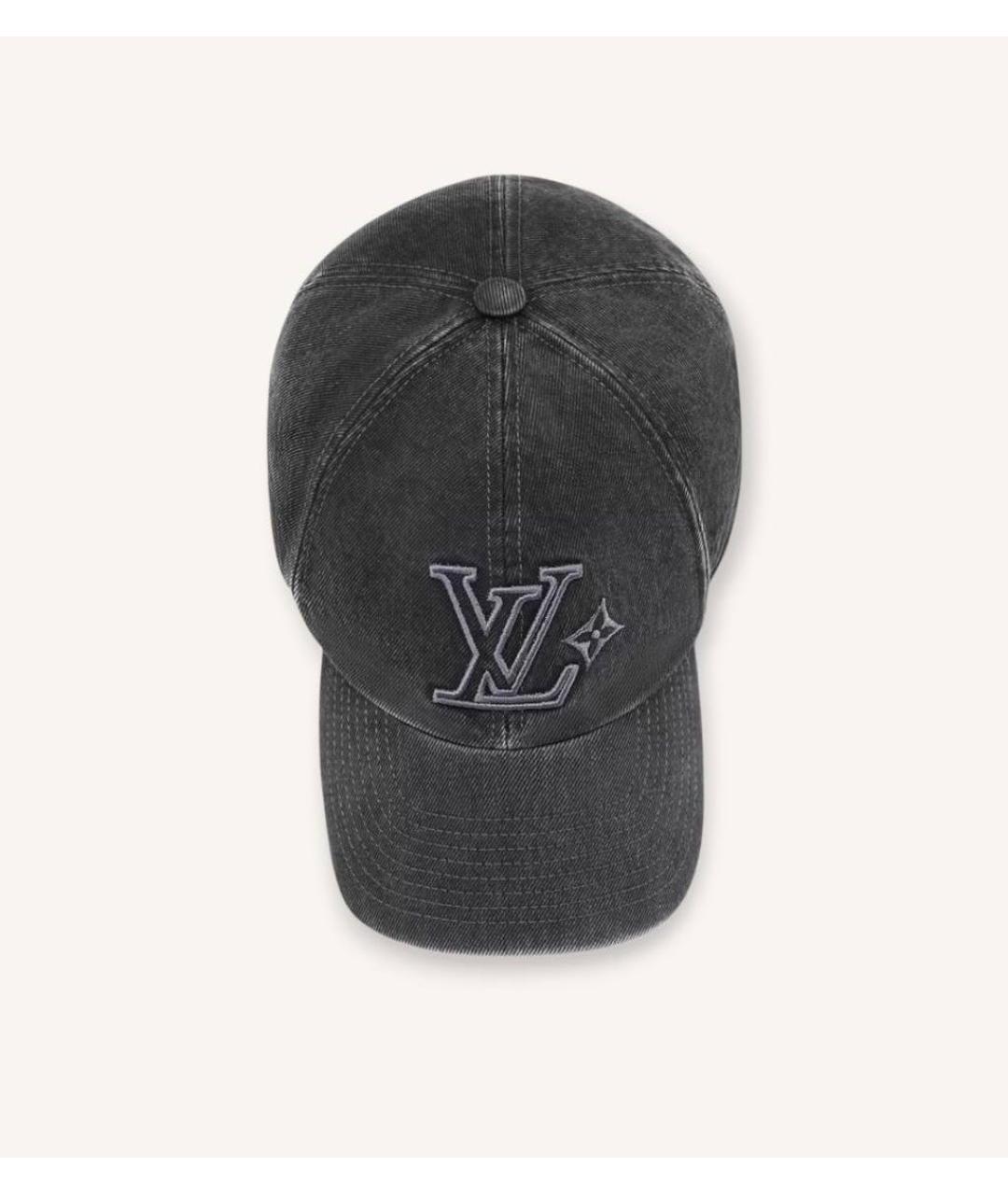 LOUIS VUITTON Антрацитовая хлопковая кепка/бейсболка, фото 3