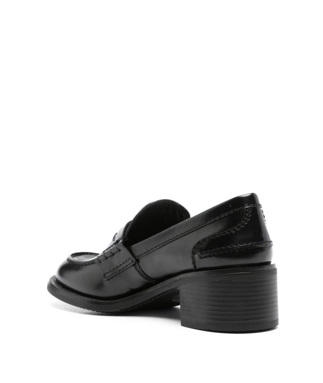 MIU MIU Черные кожаные лоферы, фото 2