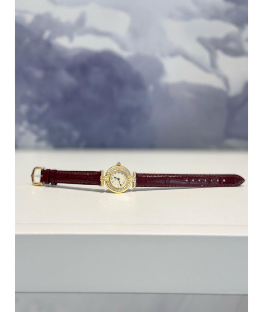 CARTIER Золотые серебряные часы, фото 2