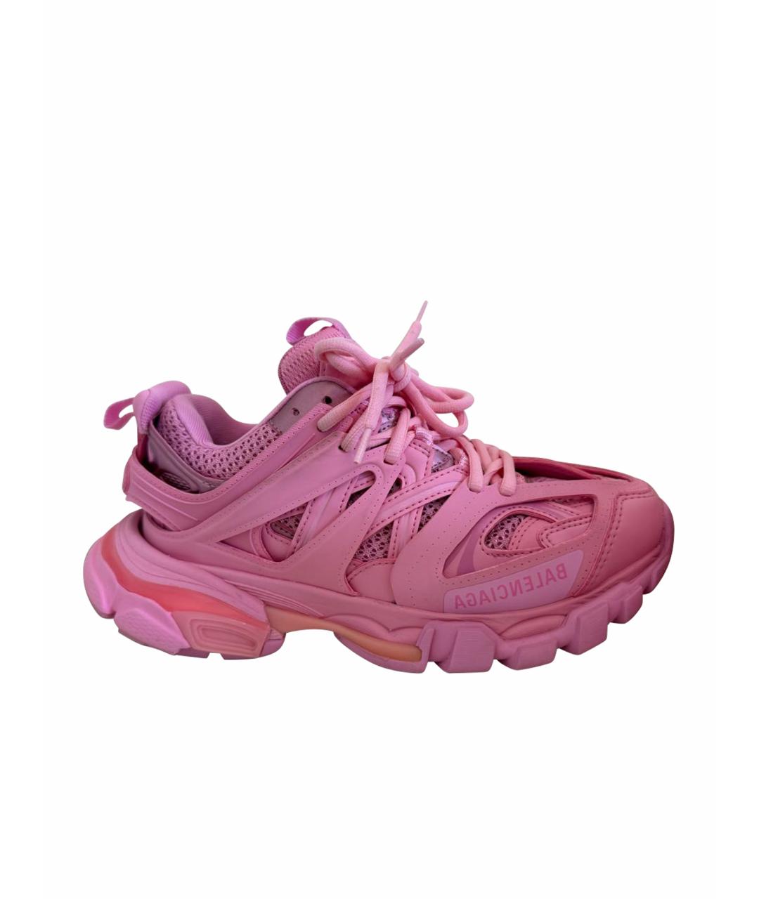 BALENCIAGA Розовые кожаные кроссовки, фото 1