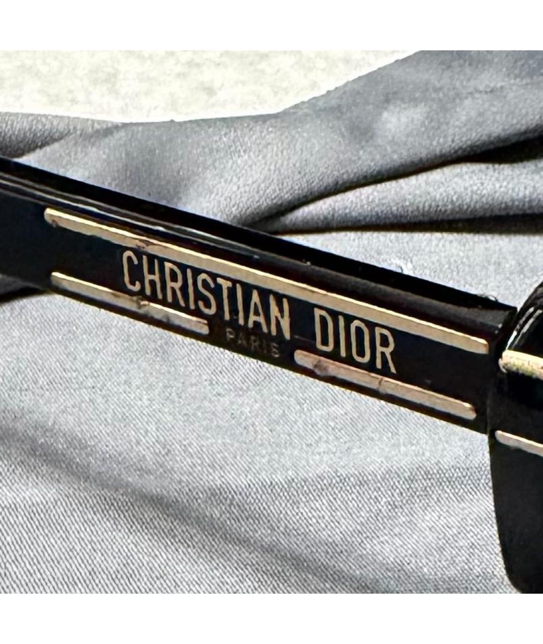 CHRISTIAN DIOR Черные пластиковые солнцезащитные очки, фото 5