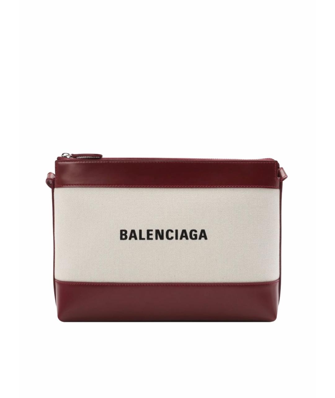BALENCIAGA Бежевая кожаная сумка через плечо, фото 1