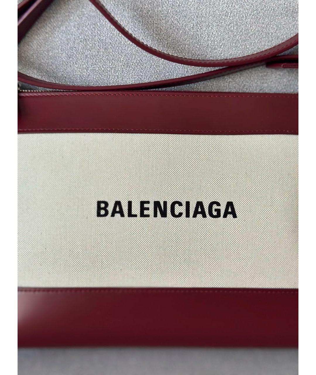 BALENCIAGA Бежевая кожаная сумка через плечо, фото 7