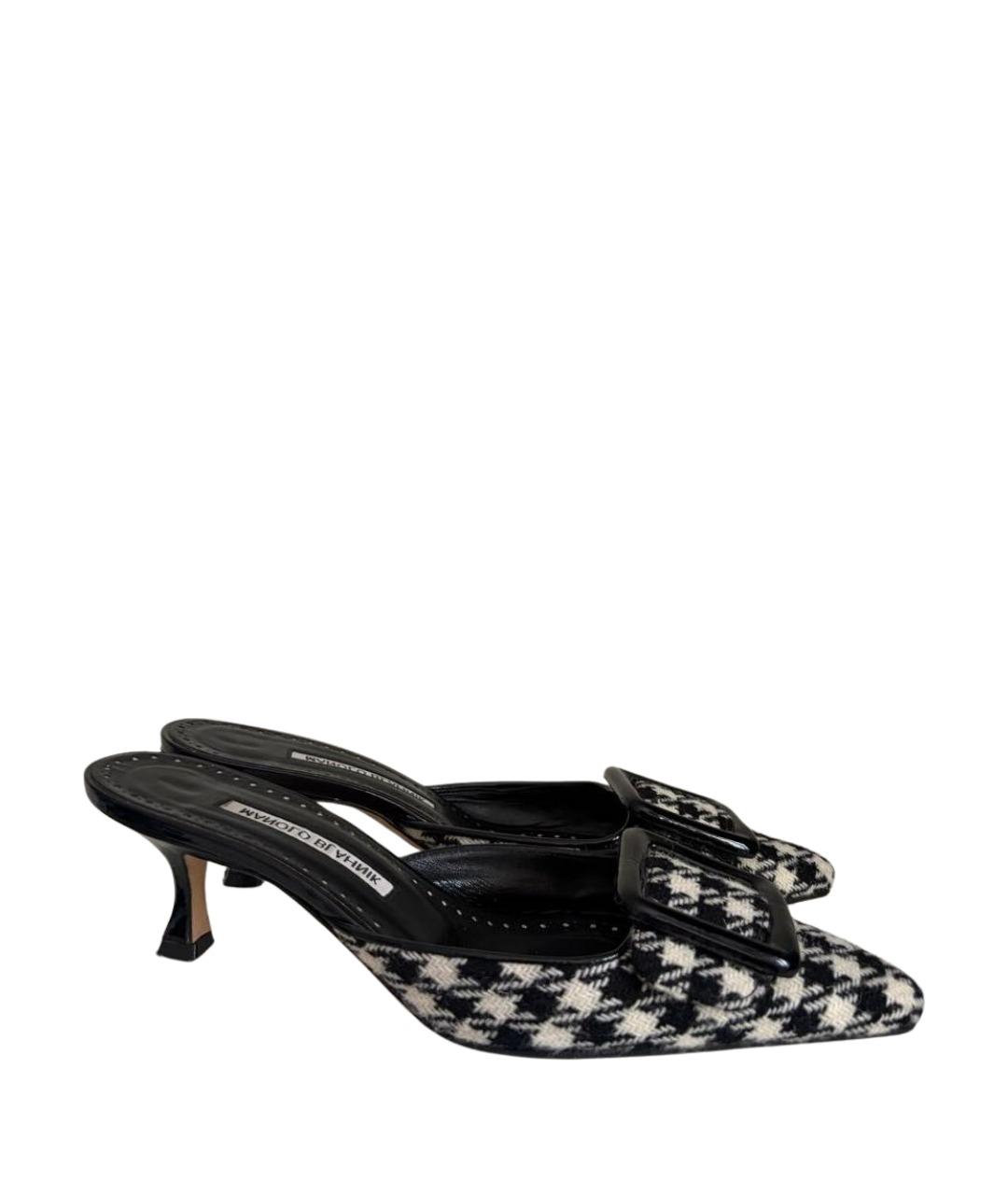 MANOLO BLAHNIK Черные мюли, фото 1