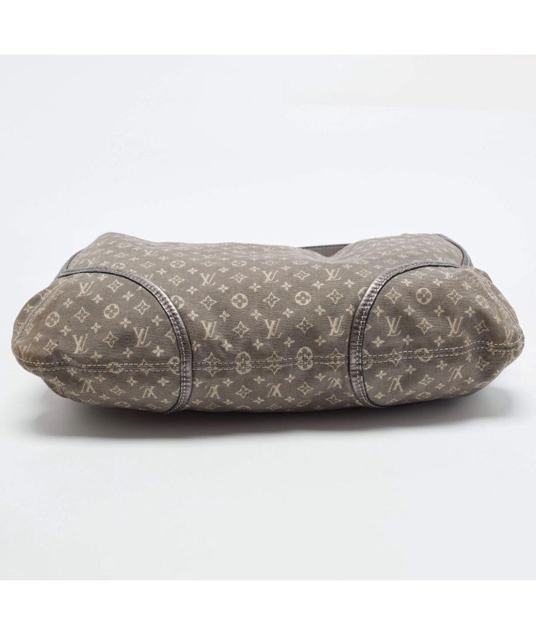 LOUIS VUITTON Серая тканевая сумка через плечо, фото 6