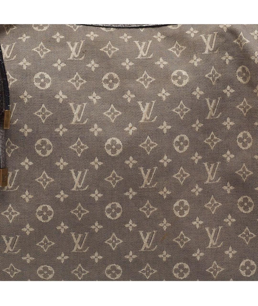 LOUIS VUITTON Серая тканевая сумка через плечо, фото 5