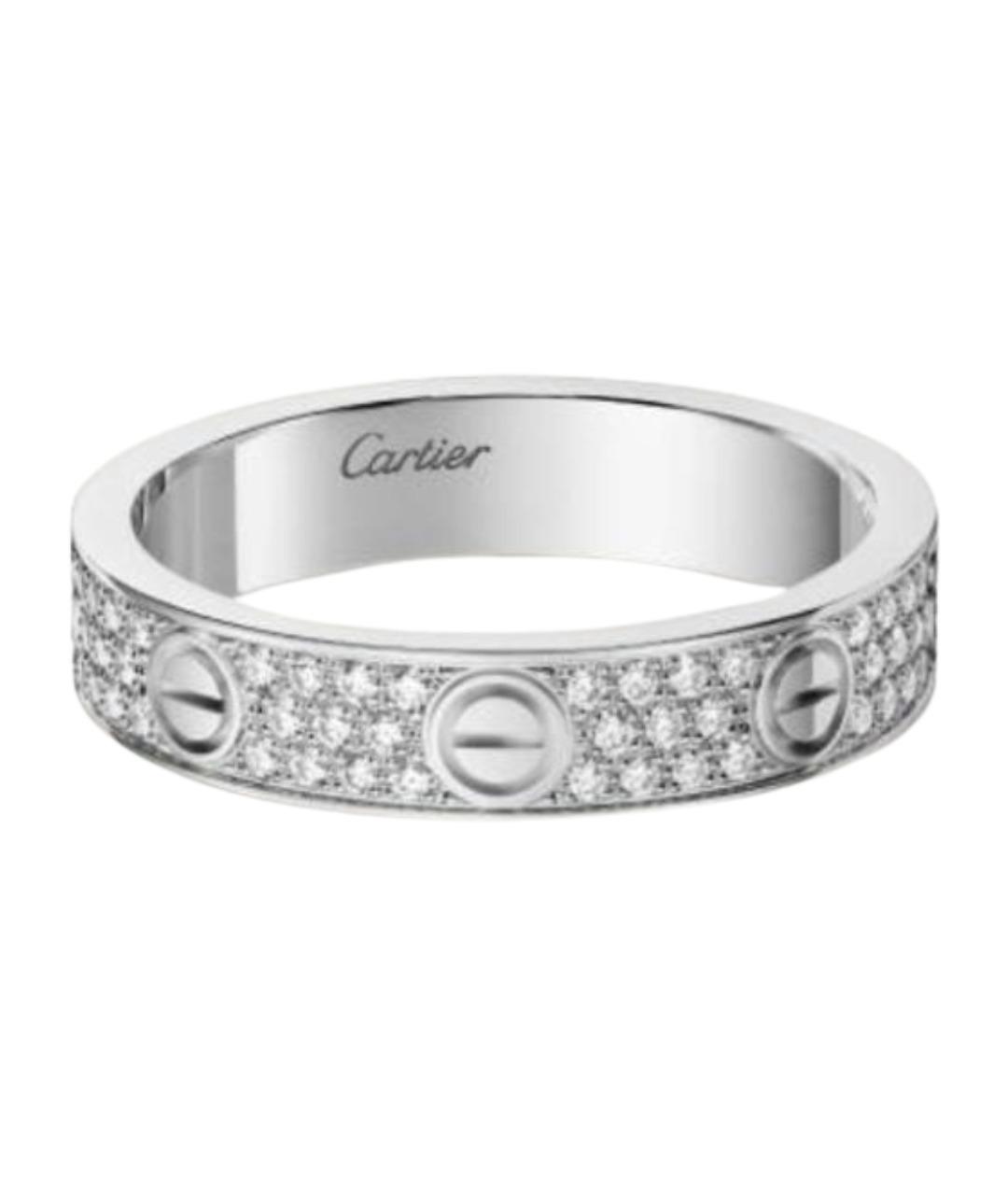 CARTIER Серебряное кольцо из белого золота, фото 1