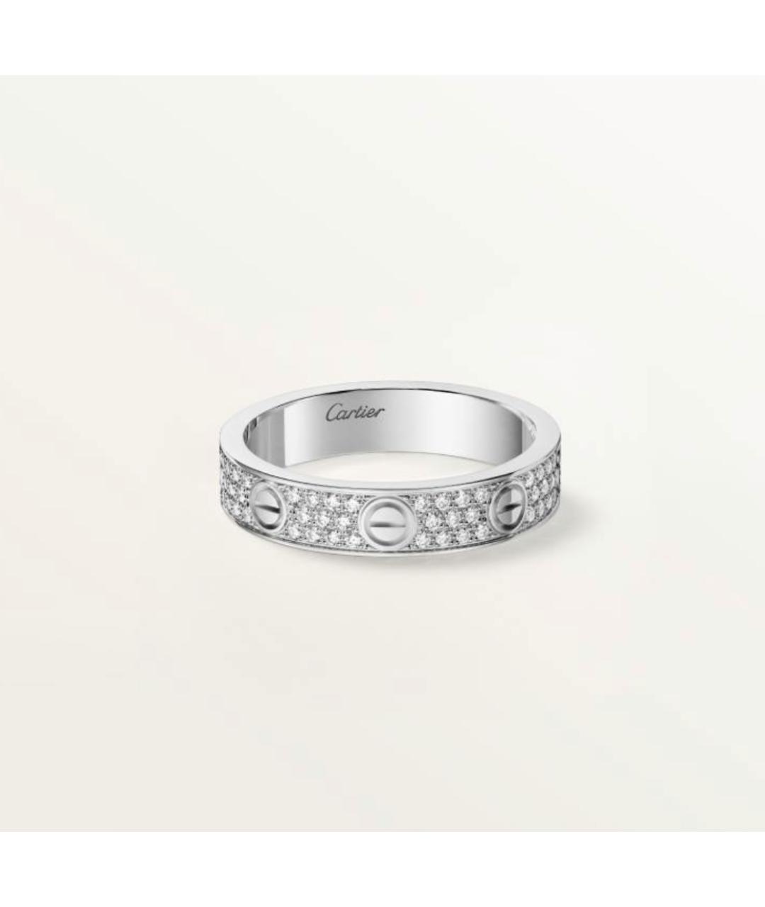 CARTIER Серебряное кольцо из белого золота, фото 4