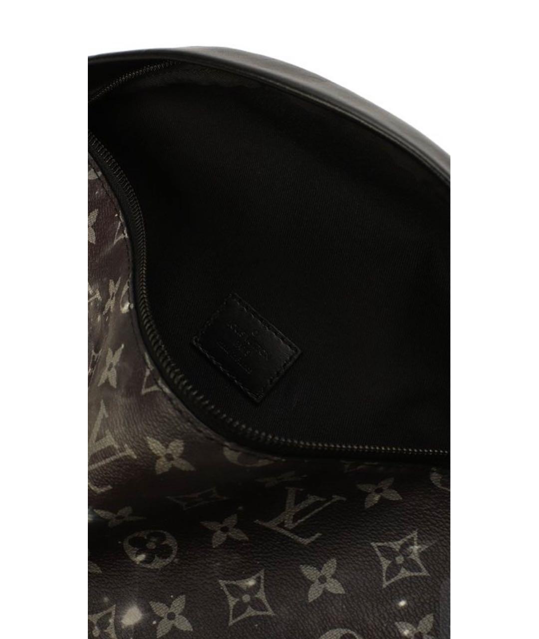 LOUIS VUITTON Черная кожаная сумка на плечо, фото 5