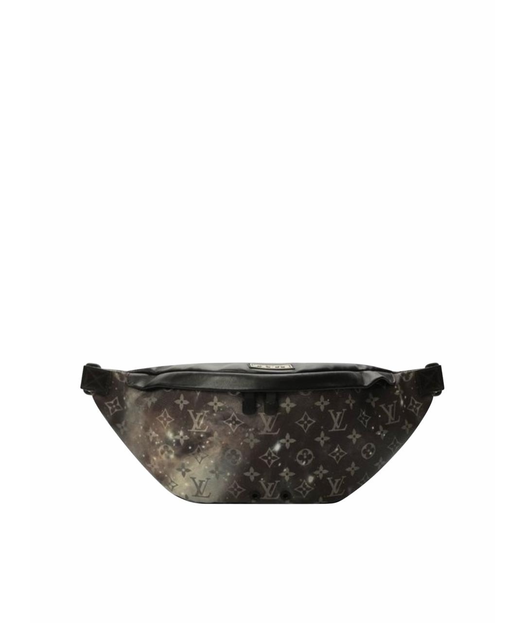 LOUIS VUITTON Черная кожаная сумка на плечо, фото 1