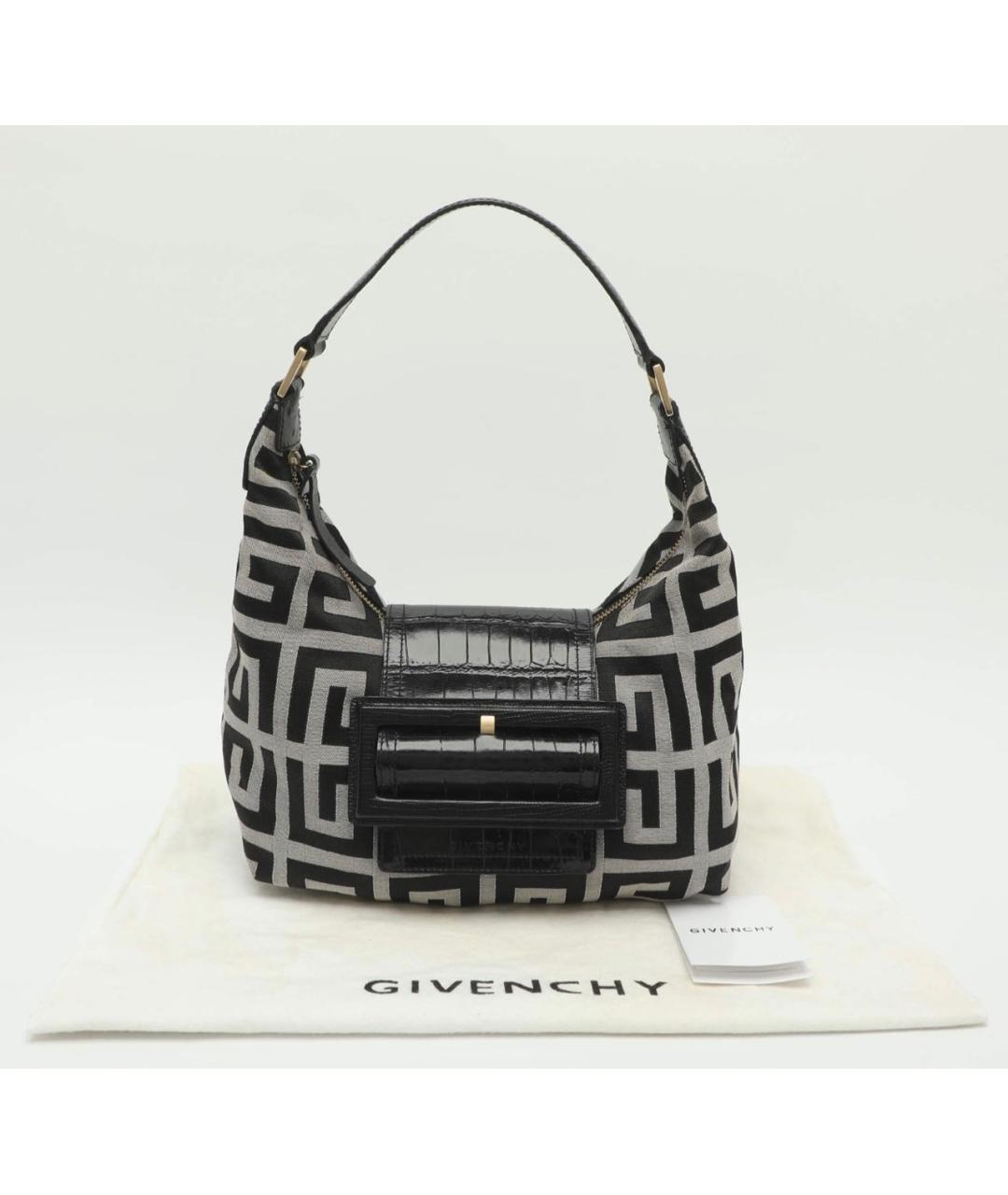 GIVENCHY Черная тканевая сумка через плечо, фото 8