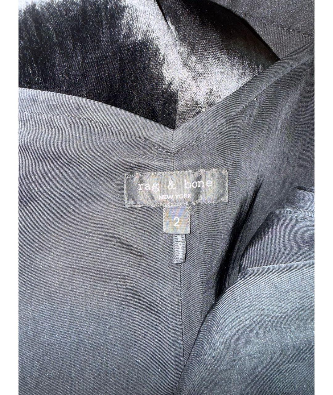 RAG & BONE Черный ацетатный комбинезон, фото 4